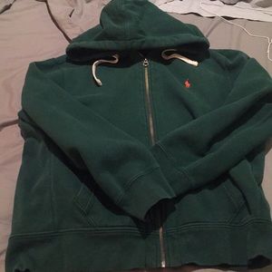 Polo Hoodie XL Green